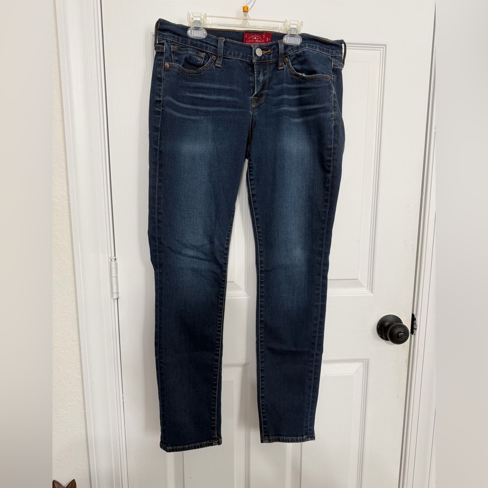 Lucky Brand Women's Dark Indigo Skinny Jeans